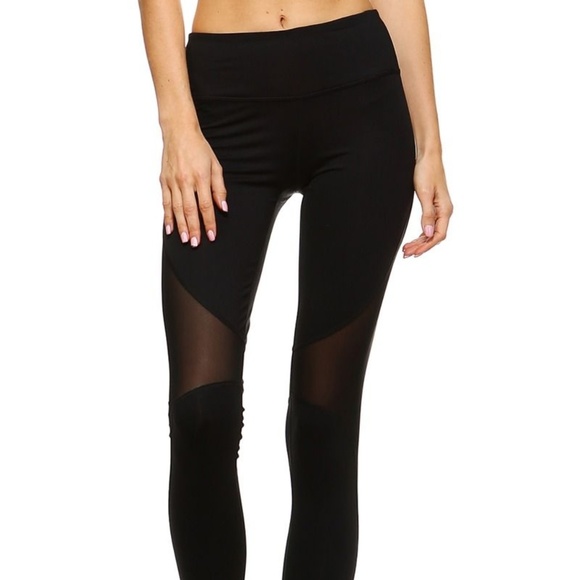 New Slanted Mesh Stirrups Leggings! - Picture 4 of 6